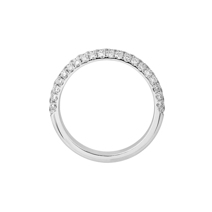 Pave Diamond Stackable Band (7/8tcw) in White Gold