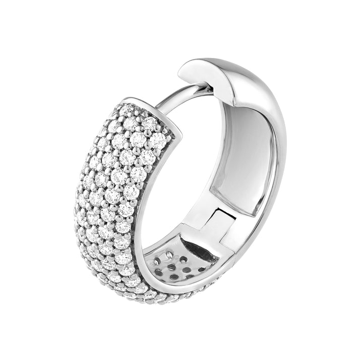 5 Row Diamond Pavé Huggies (3/4tcw)