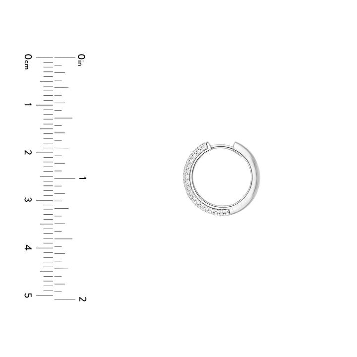 5 Row Diamond Pavé Huggies (3/4tcw)