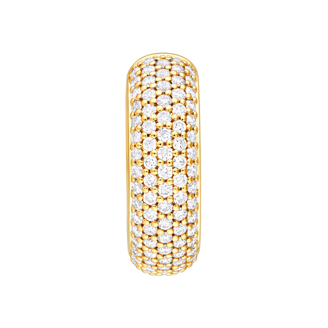 5 Row Diamond Pavé Huggies (3/4tcw)
