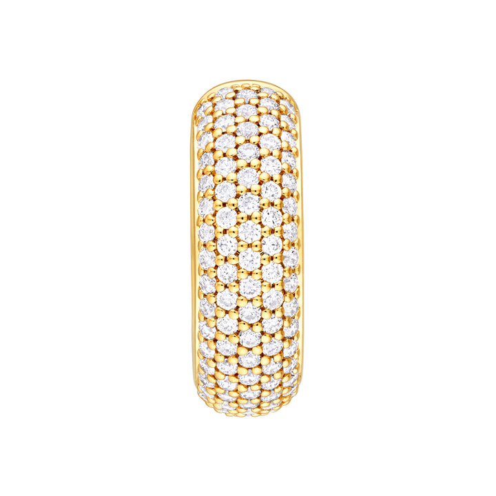 5 Row Diamond Pavé Huggies (3/4tcw)