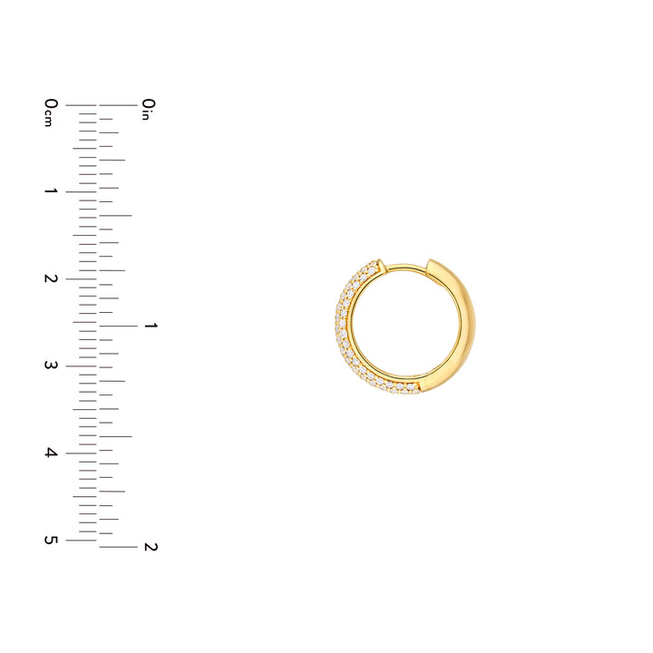 5 Row Diamond Pavé Huggies (3/4tcw)