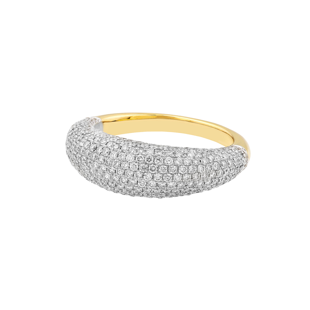 Diamond Pave Dome Ring