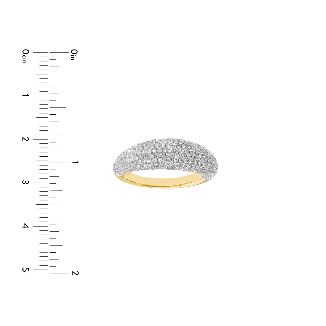 Diamond Pave Dome Ring