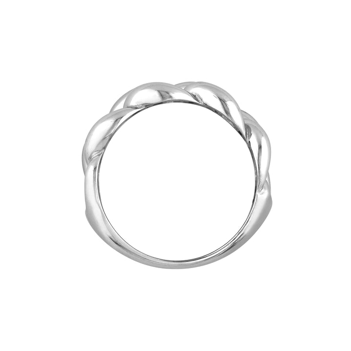 Sterling Silver Curb Chain Ring