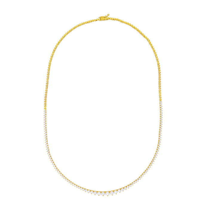 Diamond Graduated Half Tennis Necklace (3-1/4tcw)