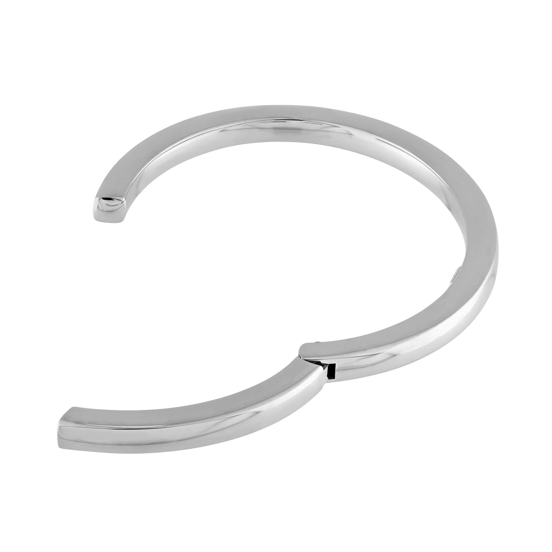 Polished Squared Tube Cuff Bangle