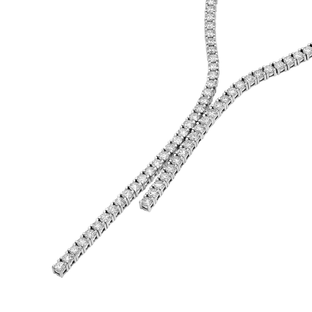 7-1/2tcw Diamond Lariat Necklace