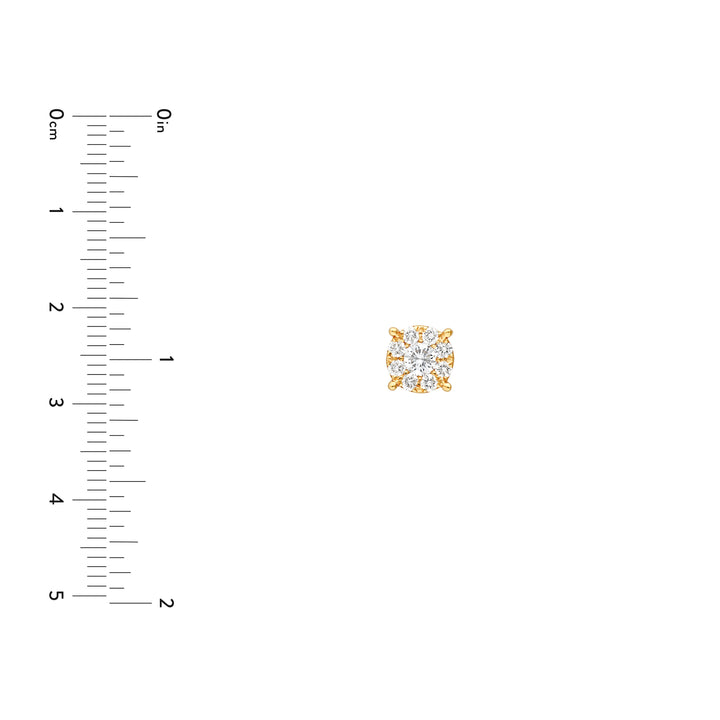 3/4tcw Round Diamond Stud Earrings