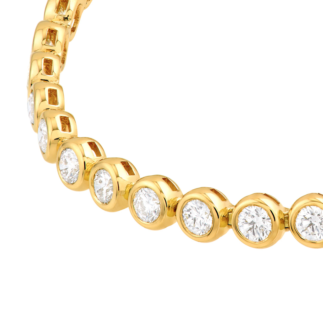 Bezel Set Diamond Tennis Bracelet (4-1/5tcw)