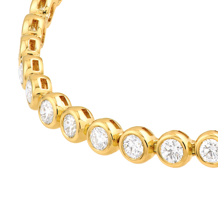 Bezel Set Diamond Tennis Bracelet (4-1/5tcw)