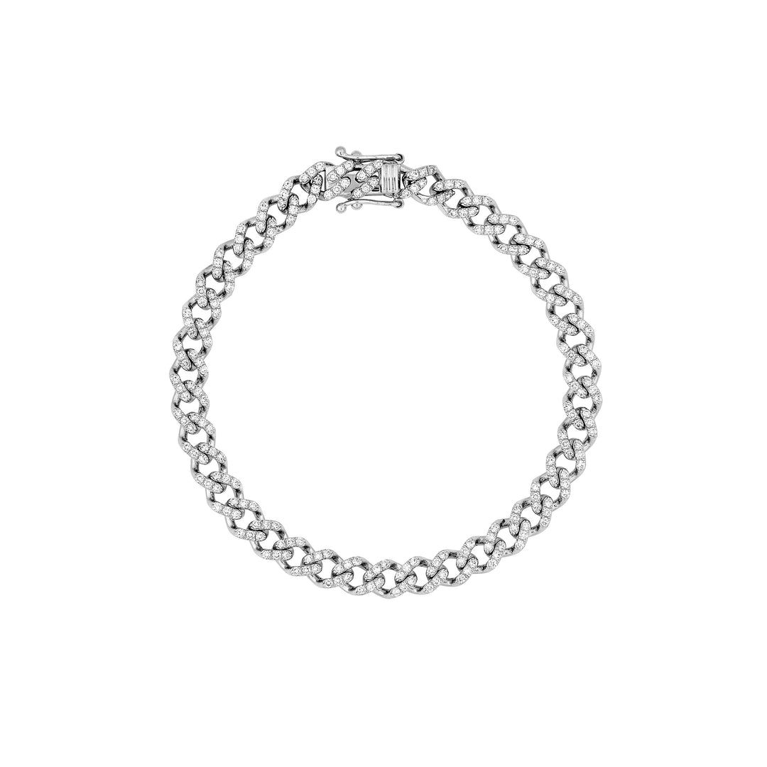 Diamond Curb Link Bracelet (1-7/8tcw)