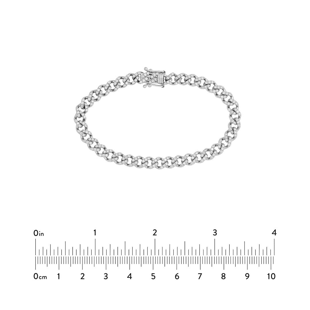Diamond Curb Link Bracelet (1-7/8tcw)