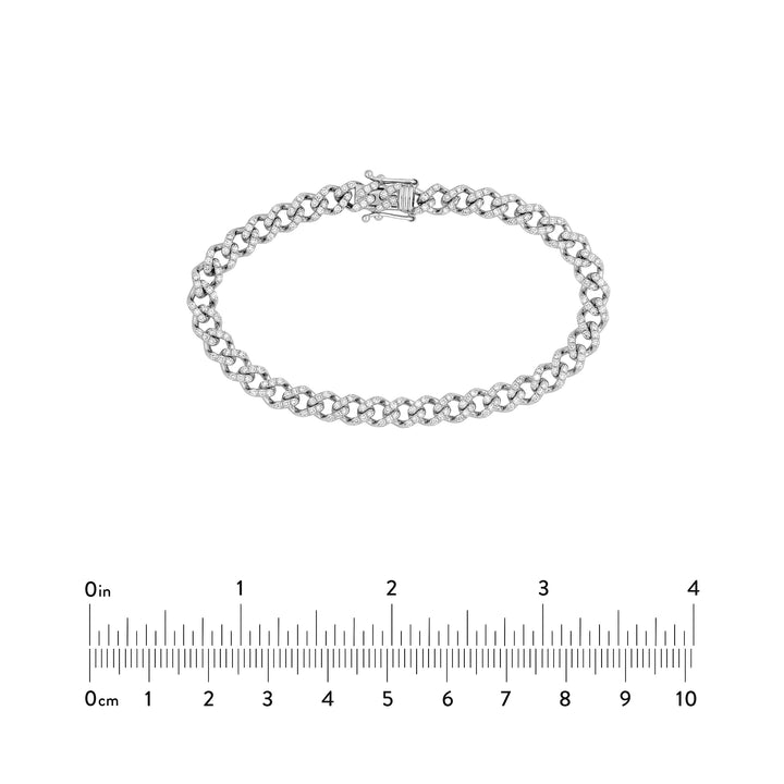 Diamond Curb Link Bracelet (1-7/8tcw)