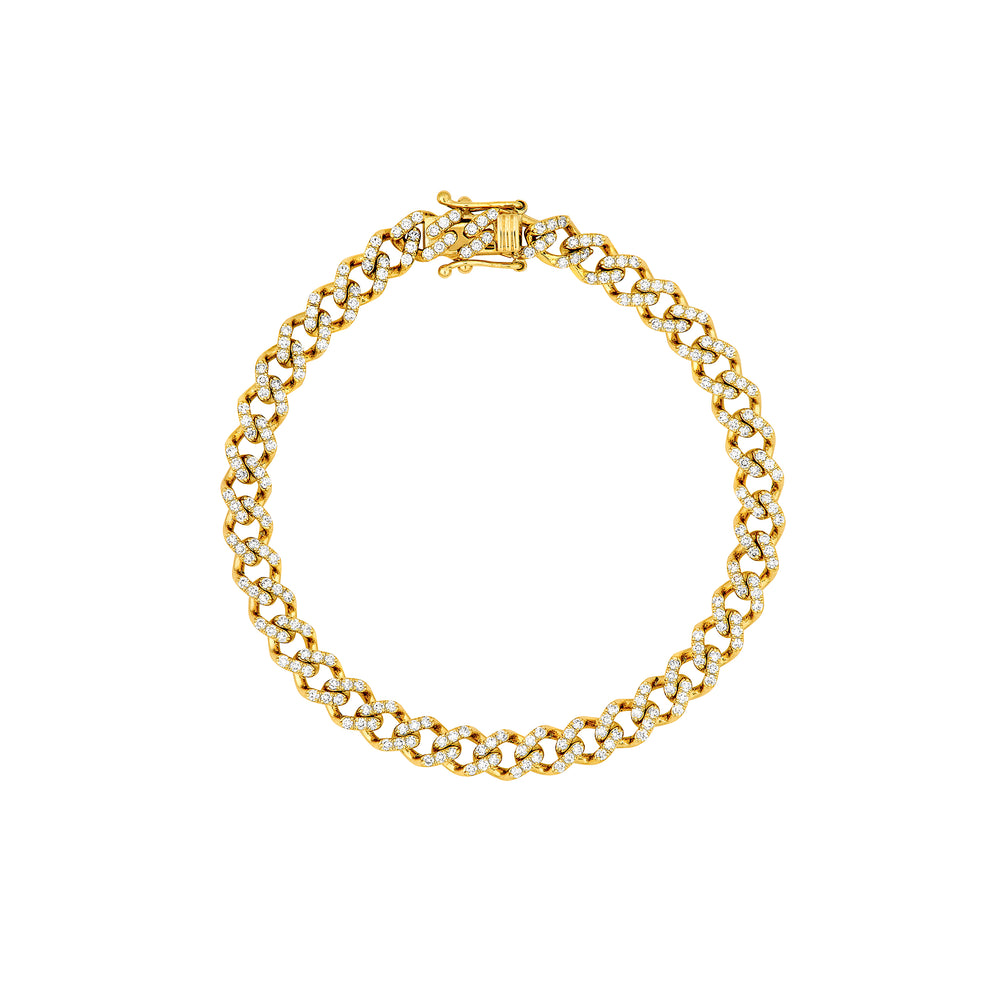 Diamond Curb Link Bracelet (1-7/8tcw)