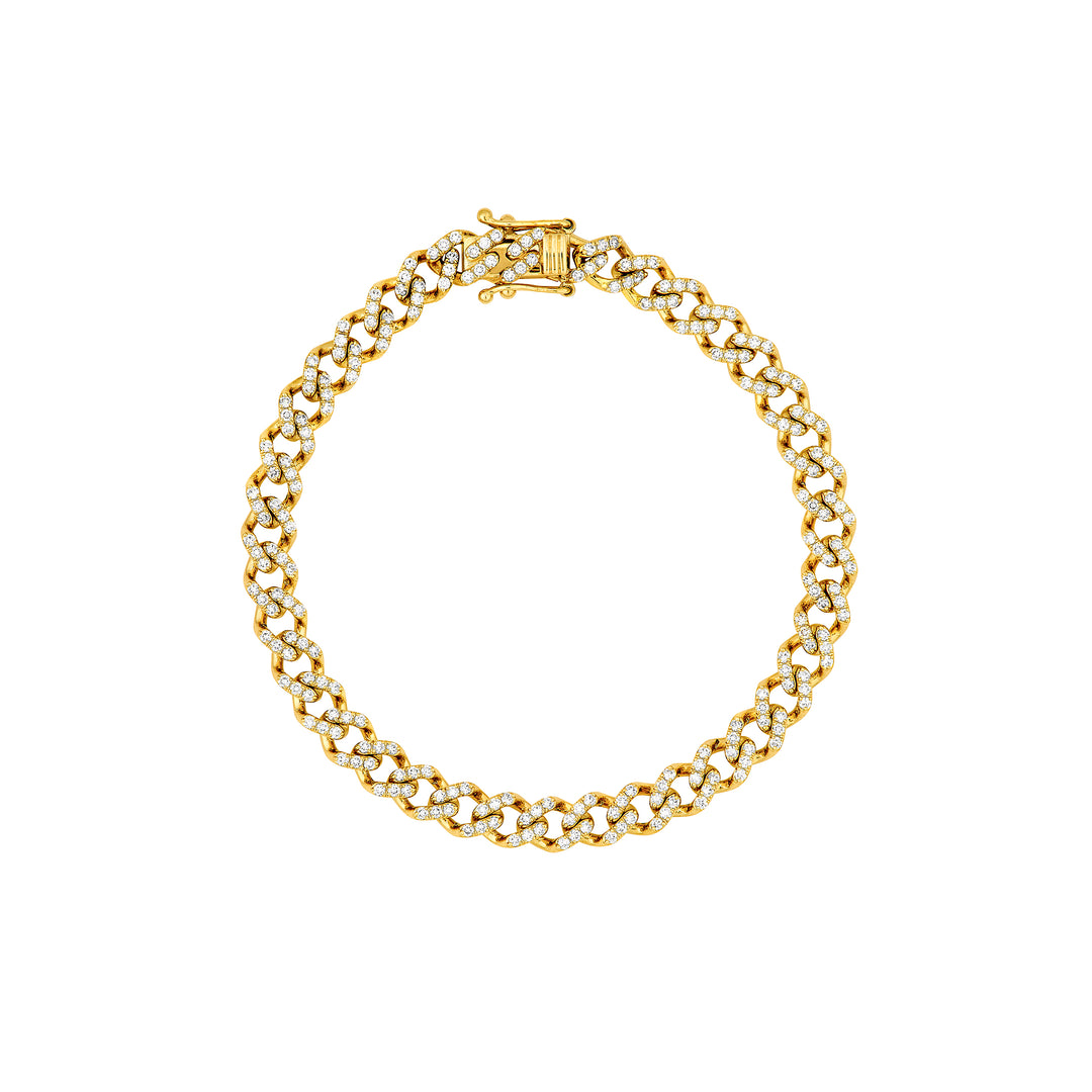 Diamond Curb Link Bracelet (1-7/8tcw)