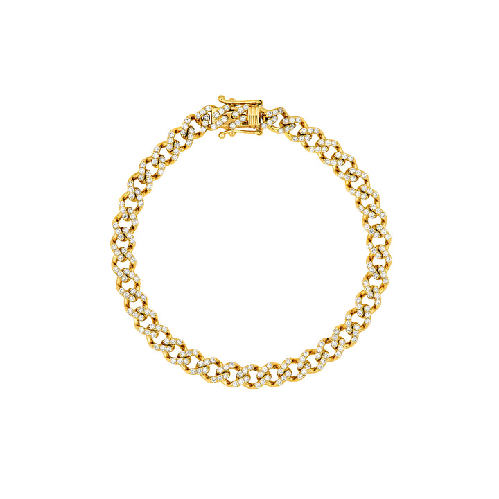 Diamond Curb Link Bracelet (1-7/8tcw)