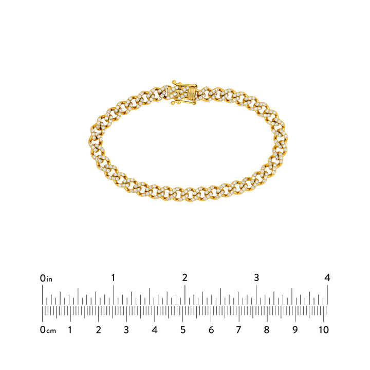 Diamond Curb Link Bracelet (1-7/8tcw)