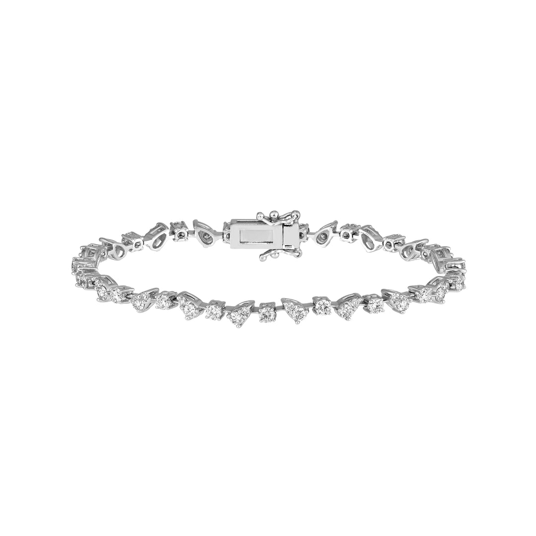 3-1/3tcw Multi Round Diamond Bracelet