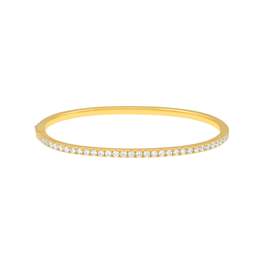 Diamond Half Bangle Bracelet (1-3/8tcw)