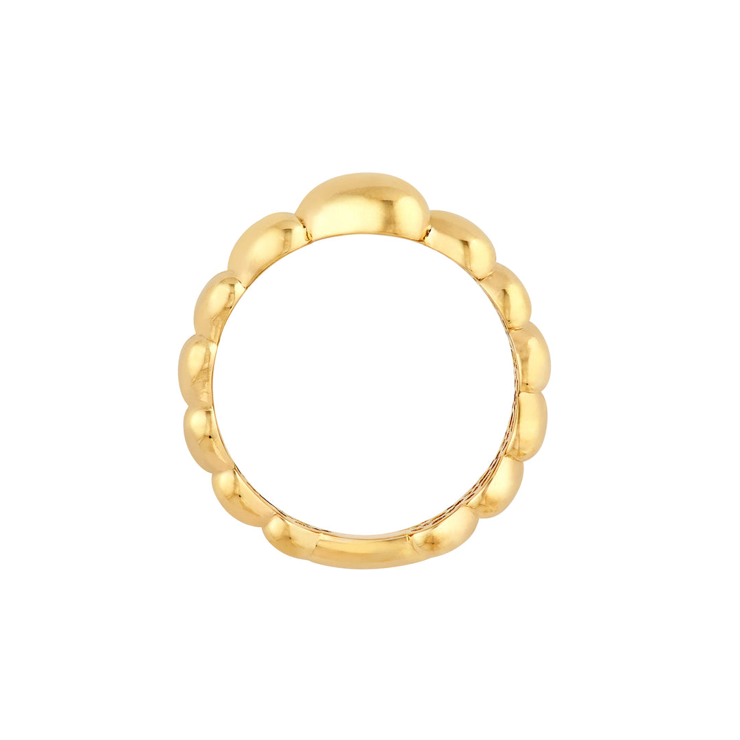 Graduated Angled Heart Ring