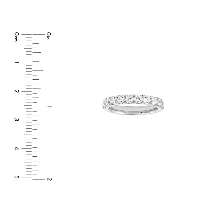 1ct Diamond Half Eternity Band