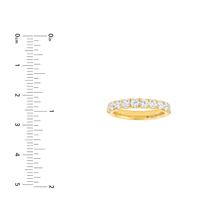 1ct Diamond Half Eternity Band