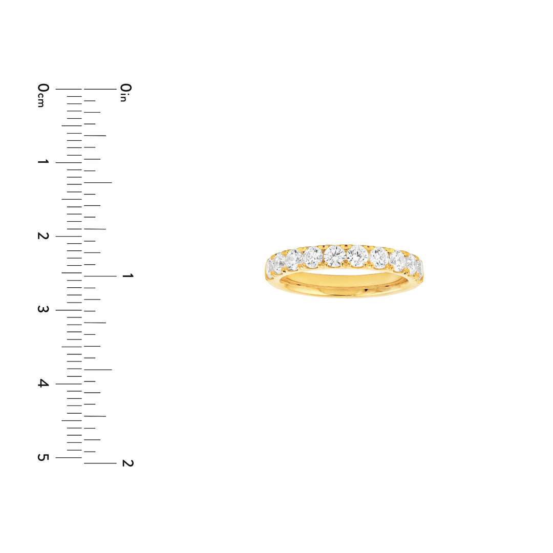 1ct Diamond Half Eternity Band