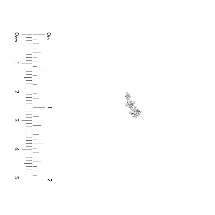 1/5tcw Diamond Graduated Earrings