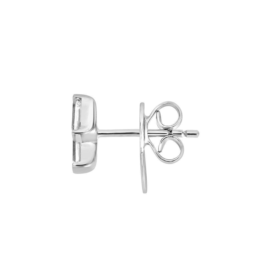 1/2tcw Baguette Diamond Stud Earrings