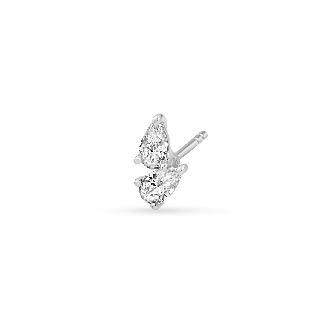 1tcw Diamond Pear Stud Earrings