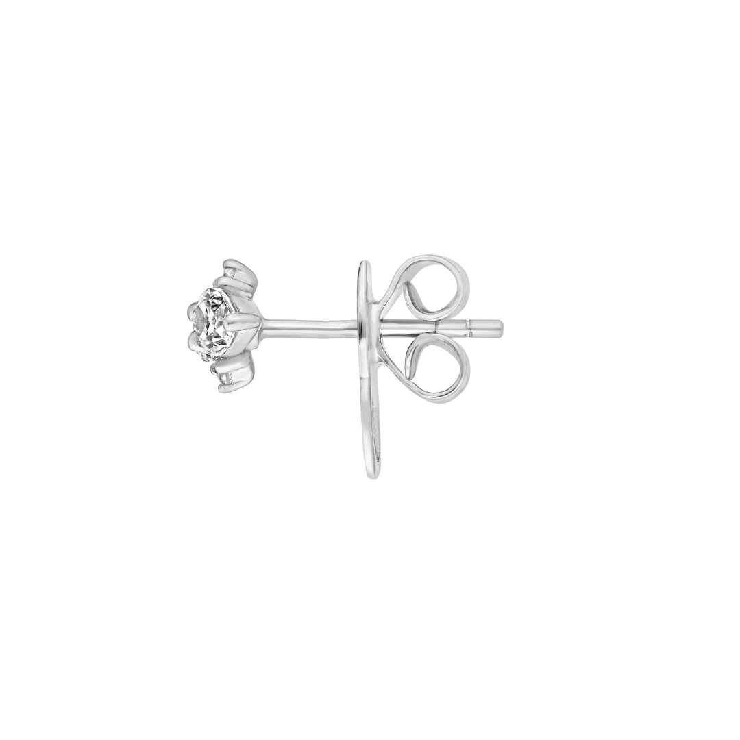 7/8tcw Pear & Round Diamond Earrings