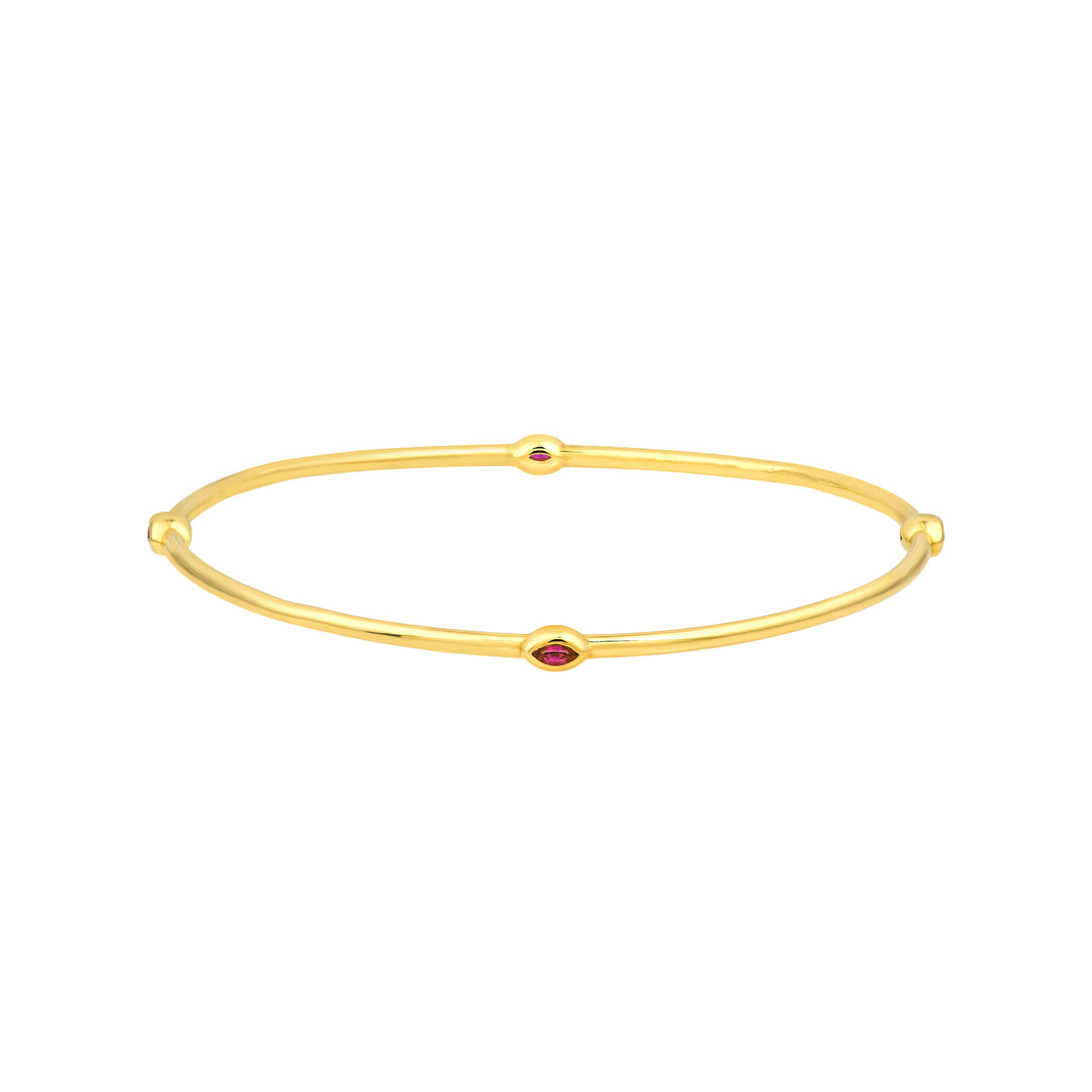 Melodie Bangle (Pink Sapphire Marquise)