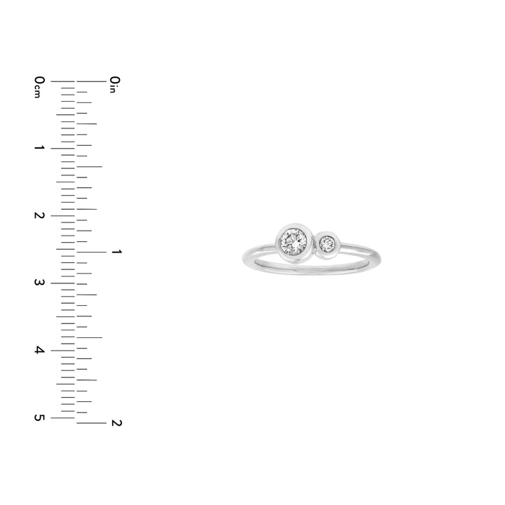 Duo Diamond Bubble Ring